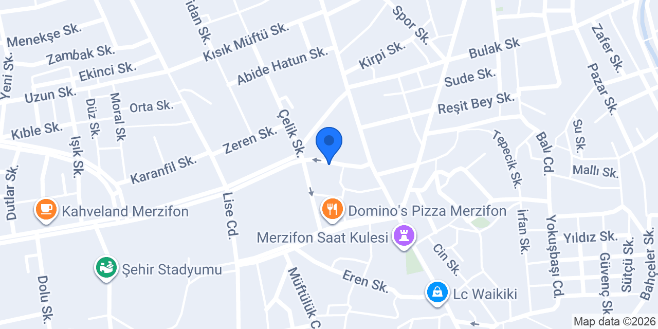 Vodafone Cep Merkezi konumu