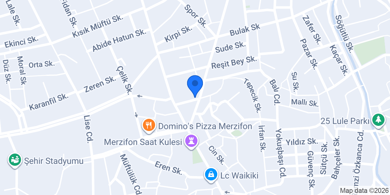 Öngel Sürücü Kursu konumu