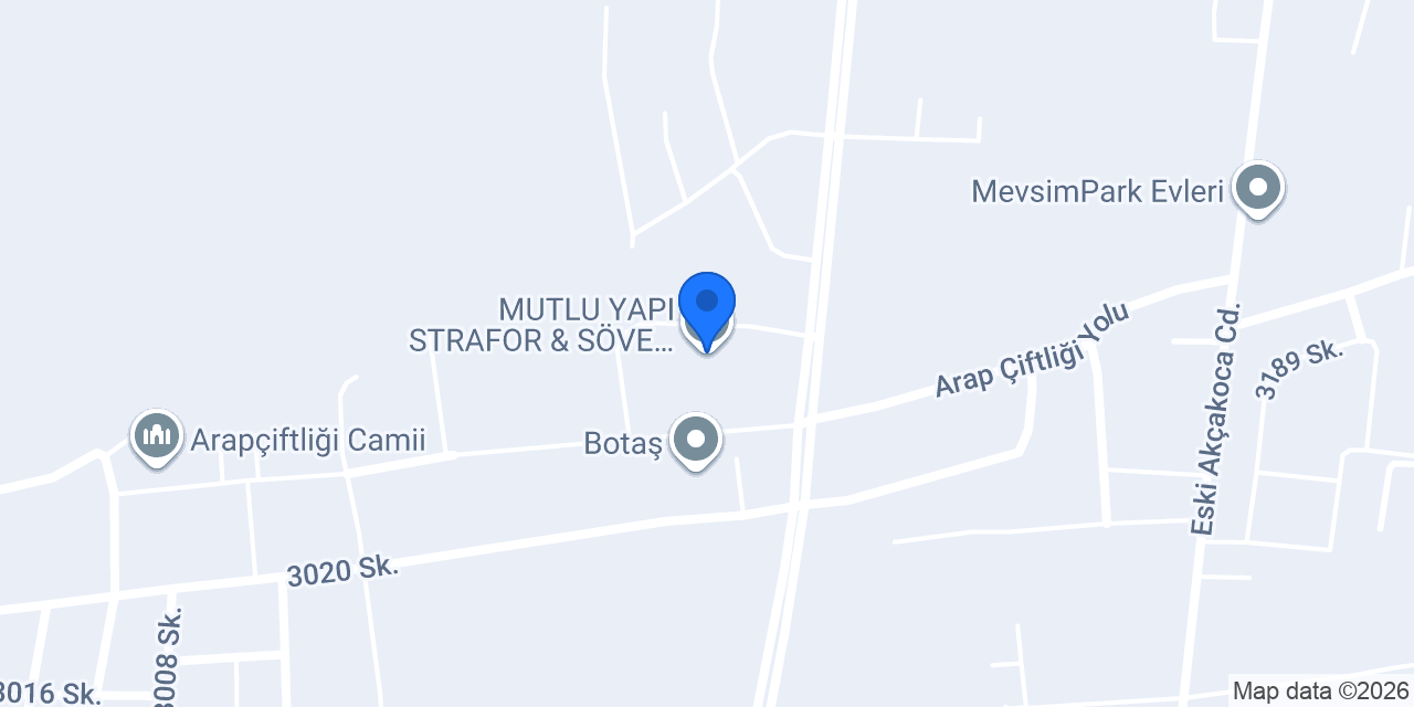 MUTLU YAPI STRAFOR & SÖVE İMALATI konumu