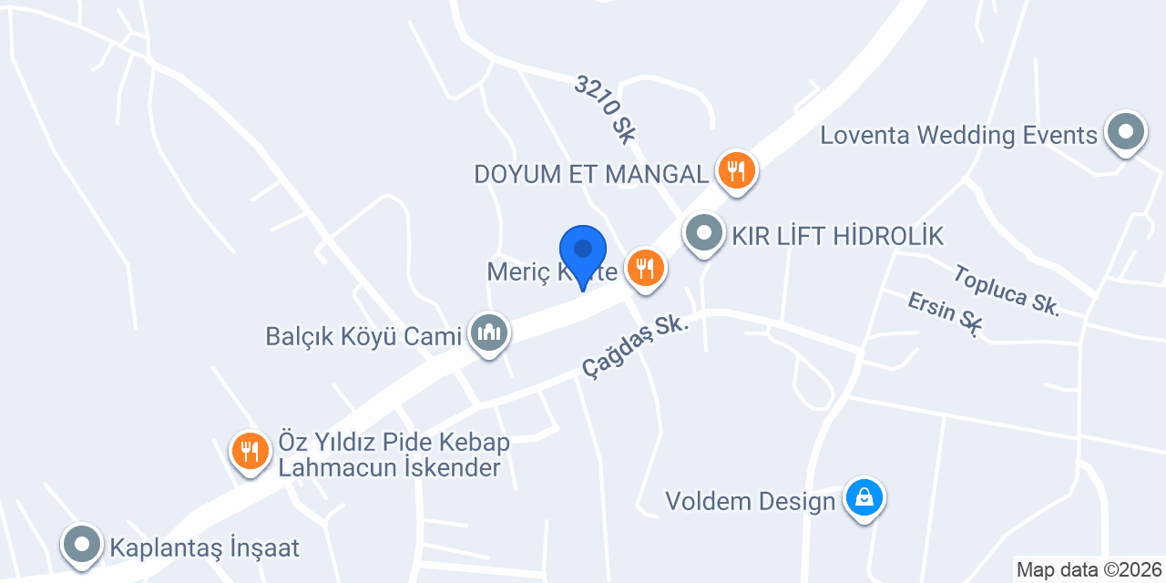 Öz selvi kebap pide ve lahmacun konumu