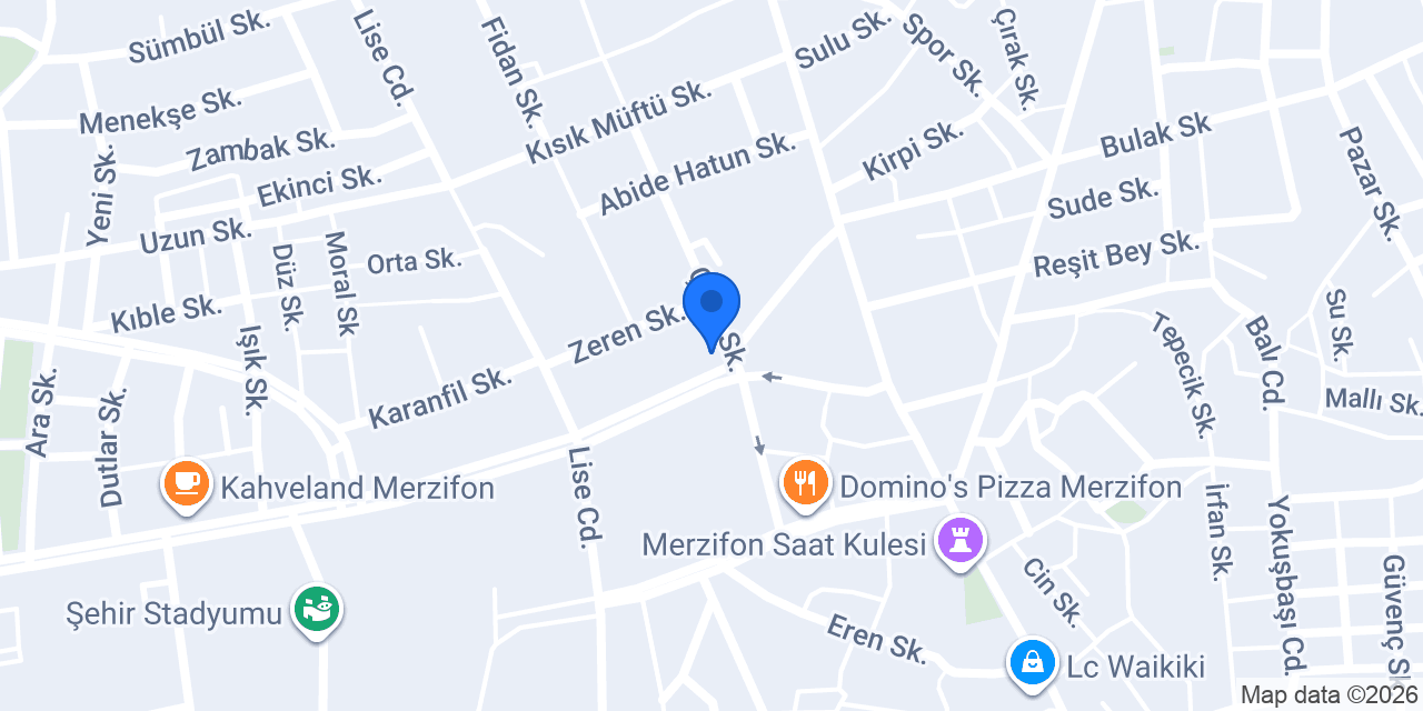 BENSU ECZANESİ konumu