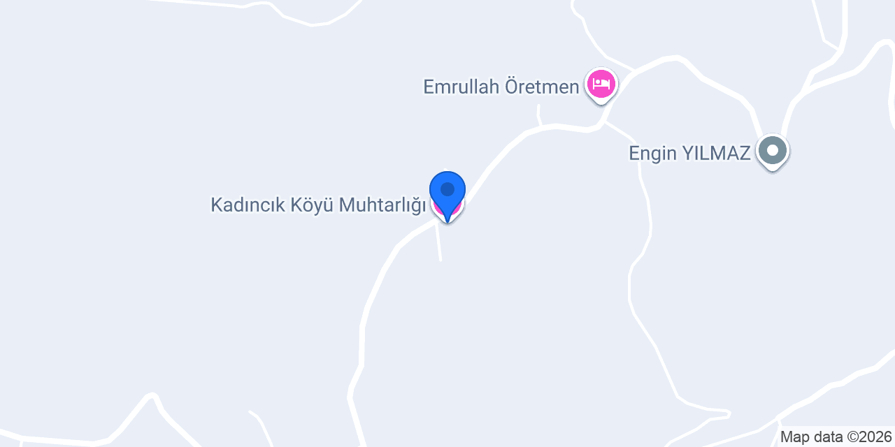 Kadıncık Köyü Muhtarlığı konumu