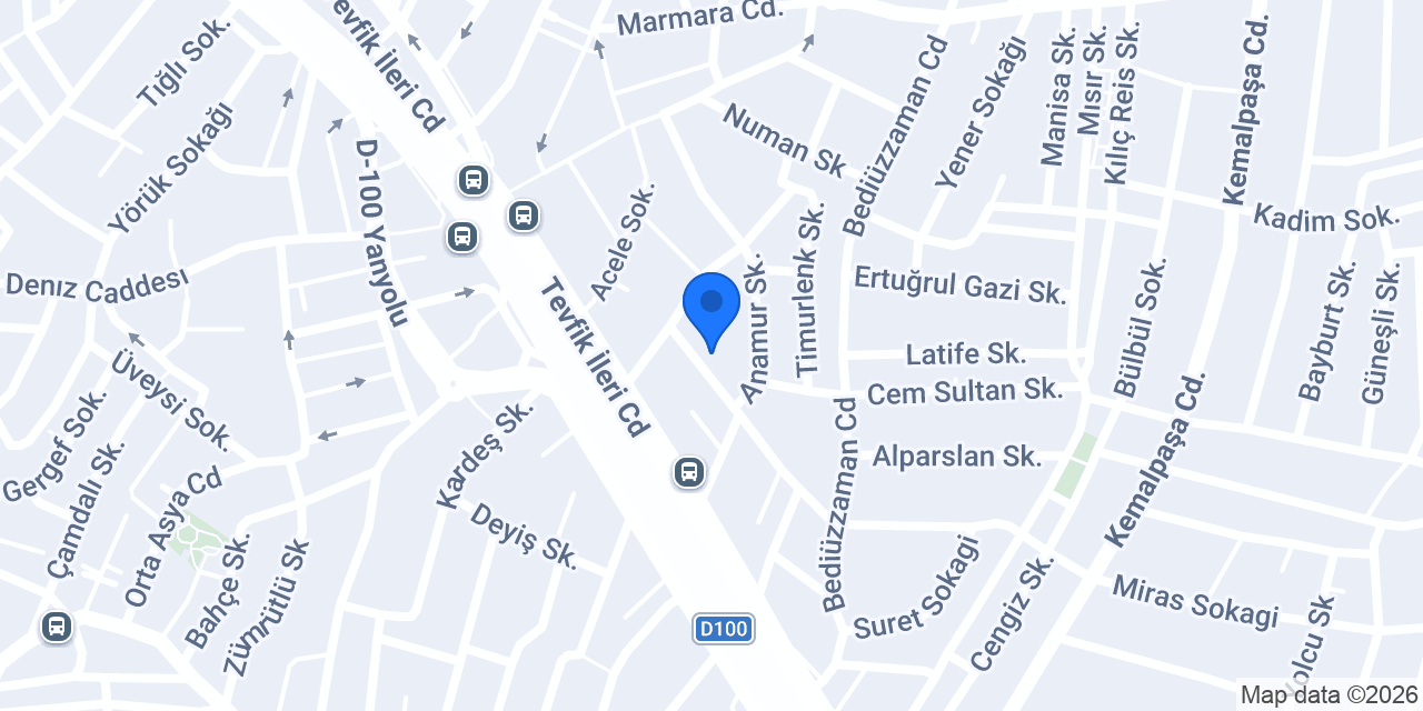 Kabataş depo konumu
