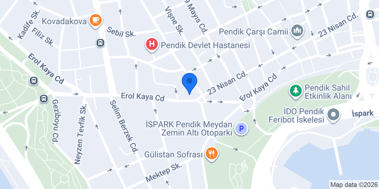 Pendik El & Ayak Bakım Merkezi konumu
