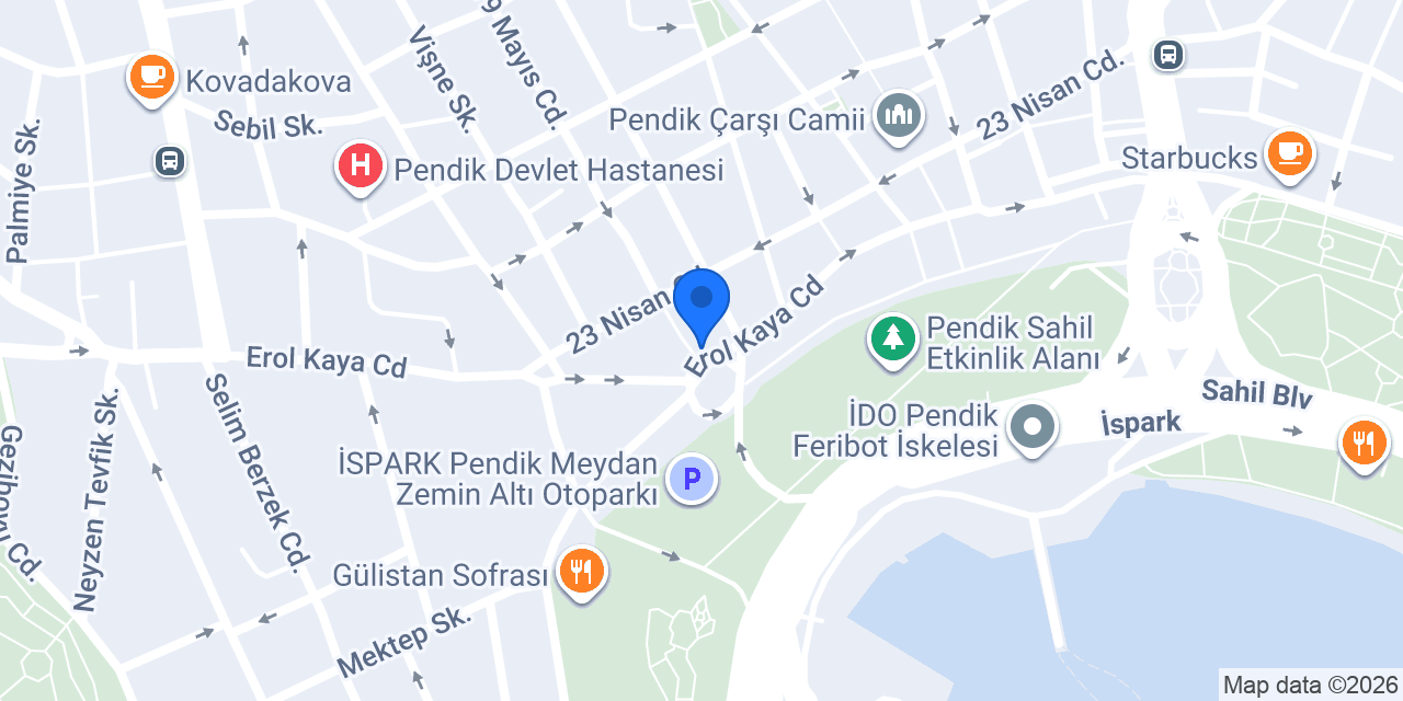 Mavi - Pendik Cadde konumu