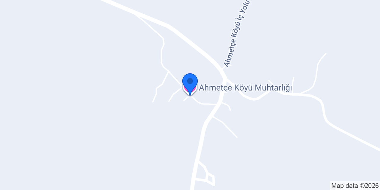 Ahmetçe Köyü Muhtarlığı konumu