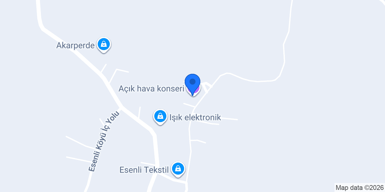 Açık hava konseri konumu
