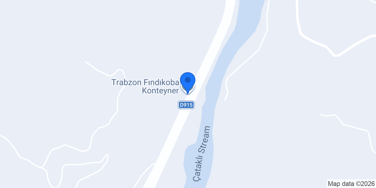 Trabzon Fındıkoba Konteyner konumu