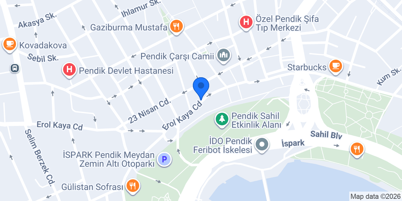 Akbank Pendik/İstanbul Şubesi konumu