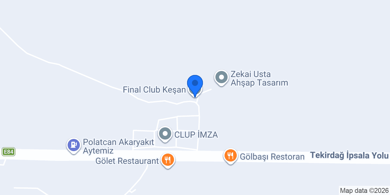 Final Club Keşan konumu