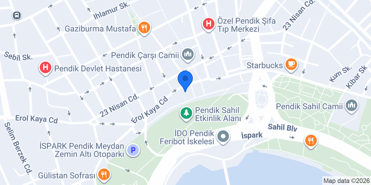 TEB Pendik Şubesi konumu