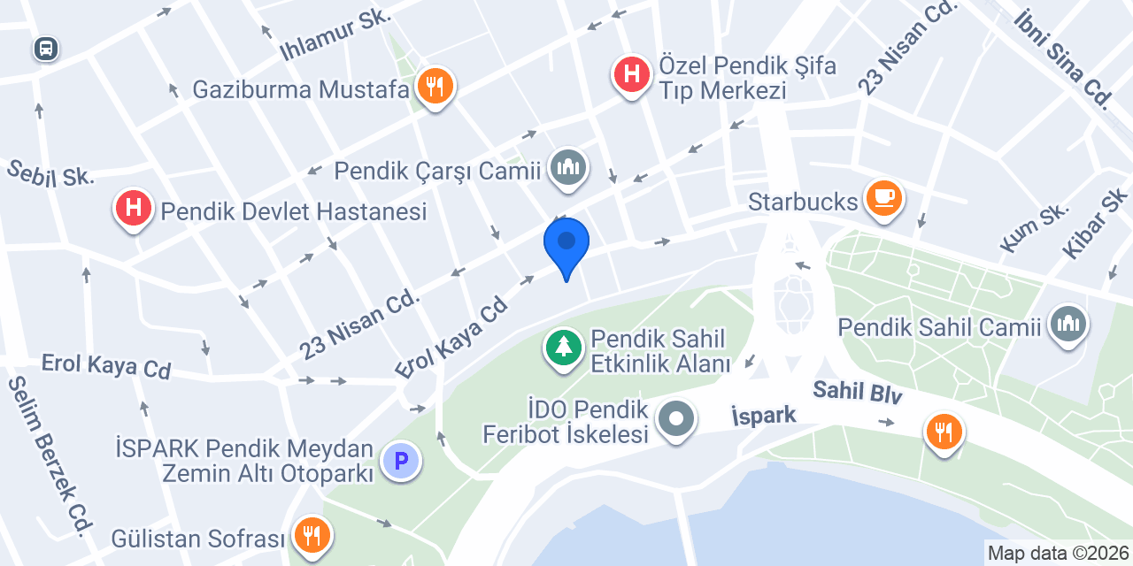 Yıldız Optik ve Saat konumu