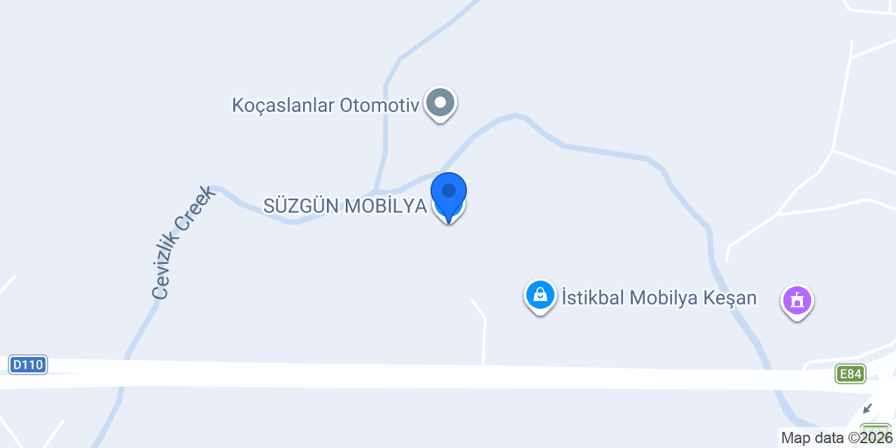 SÜZGÜN MOBİLYA konumu