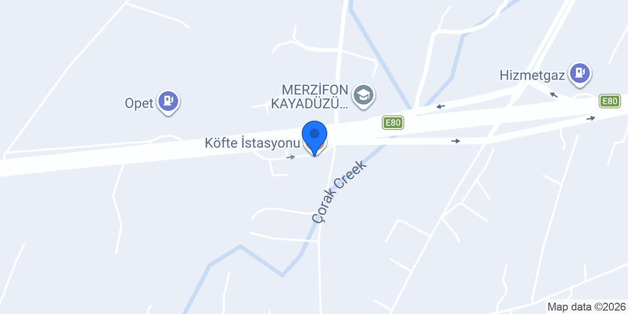 Köfte İstasyonu konumu