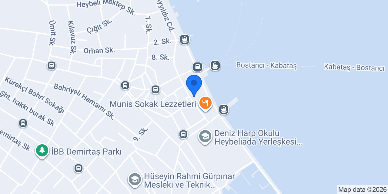 Heybeliada Erguvan Restaurant konumu