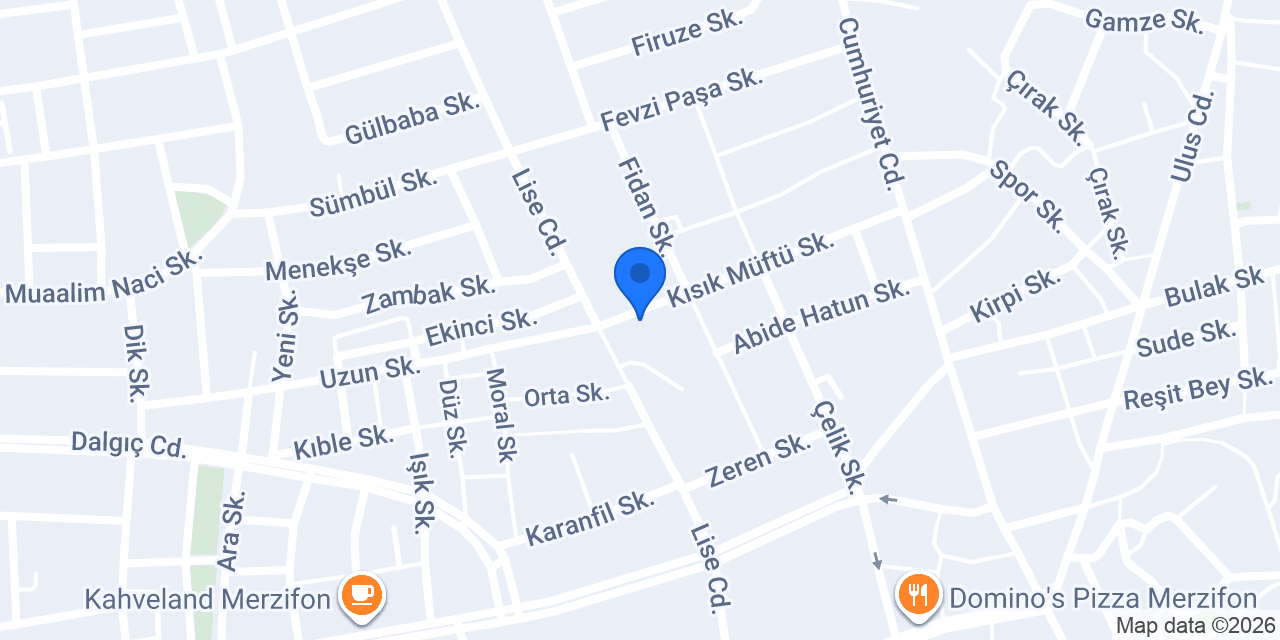Merzifon Final Kurs konumu