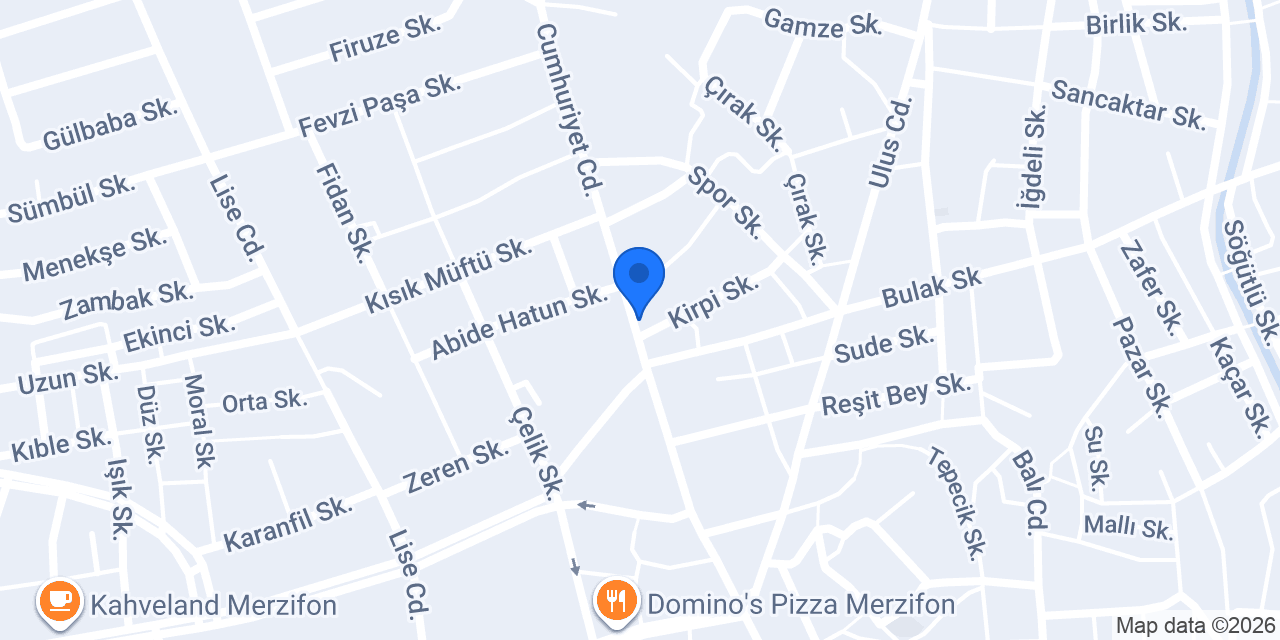 Komagene Merzifon konumu