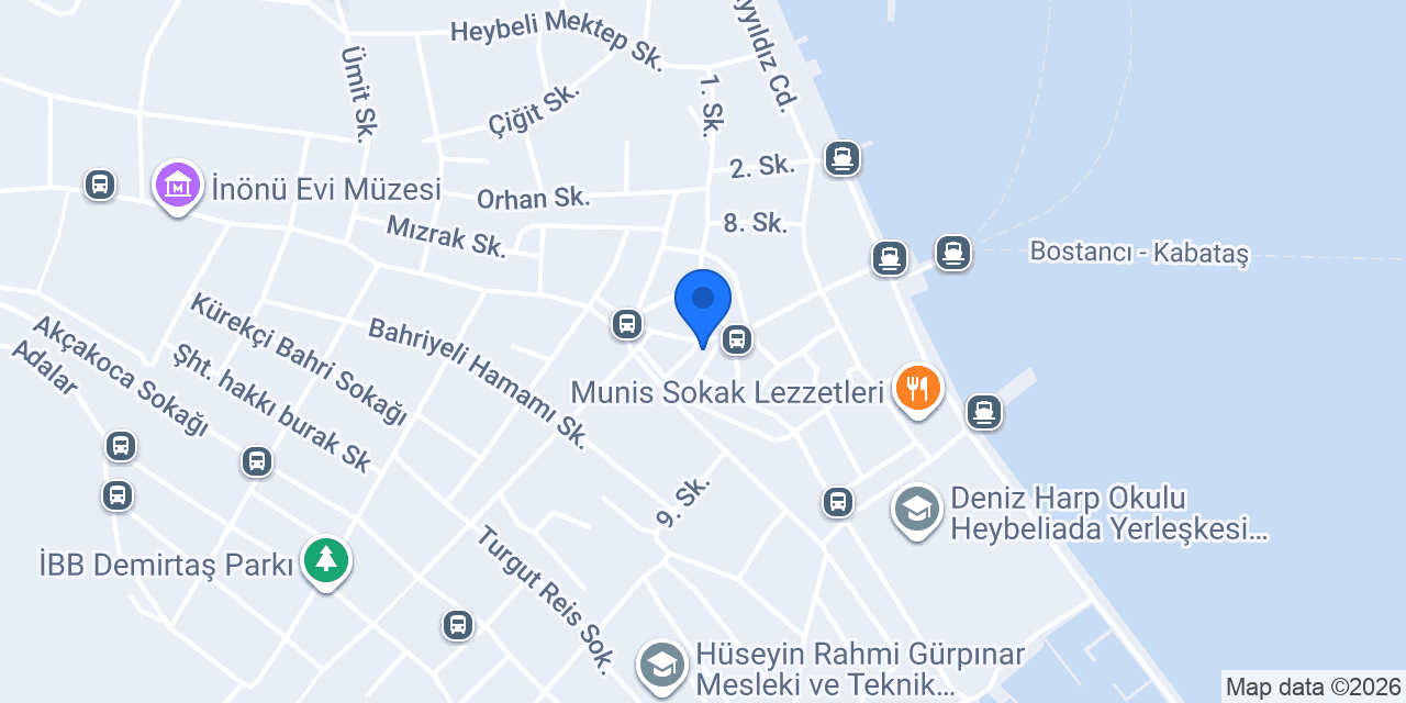 Heybeliada Anahtarcısı konumu