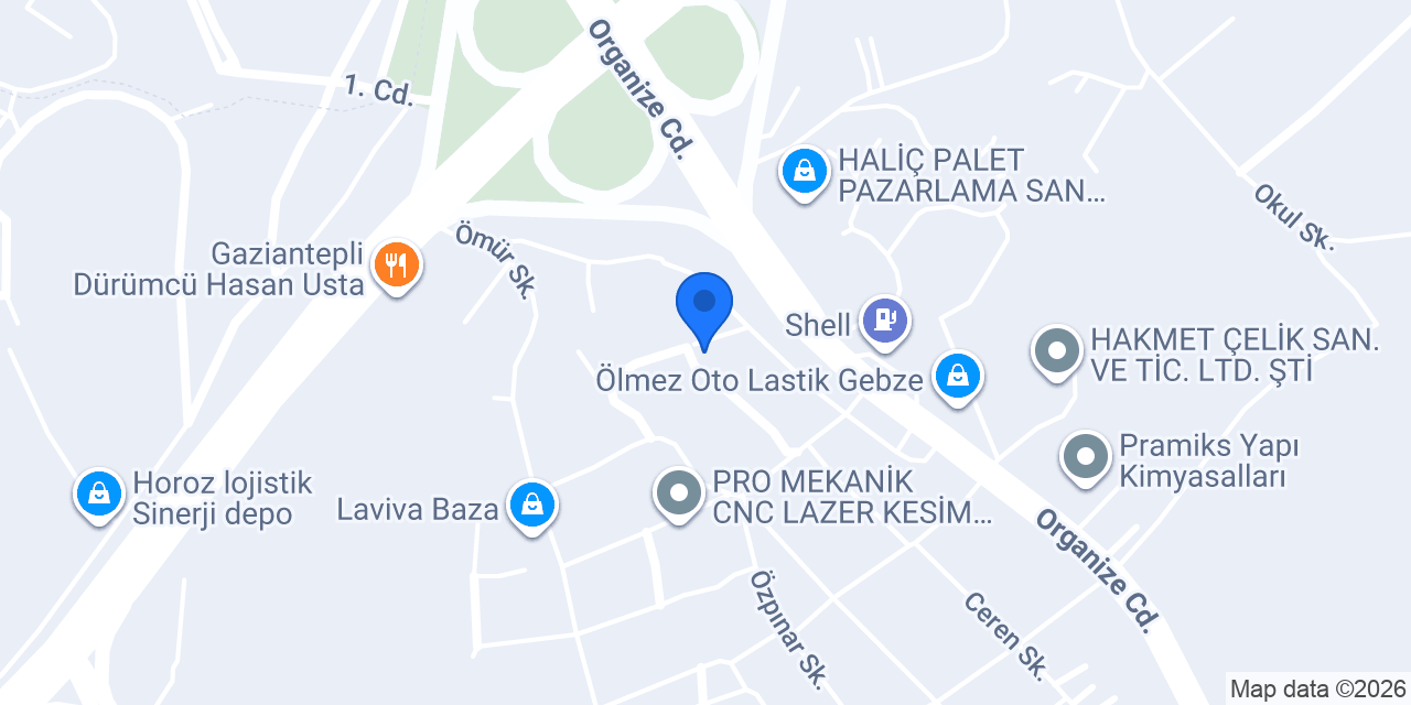 Hisar Teknik San. Ve Tic. Ltd. Sti. konumu