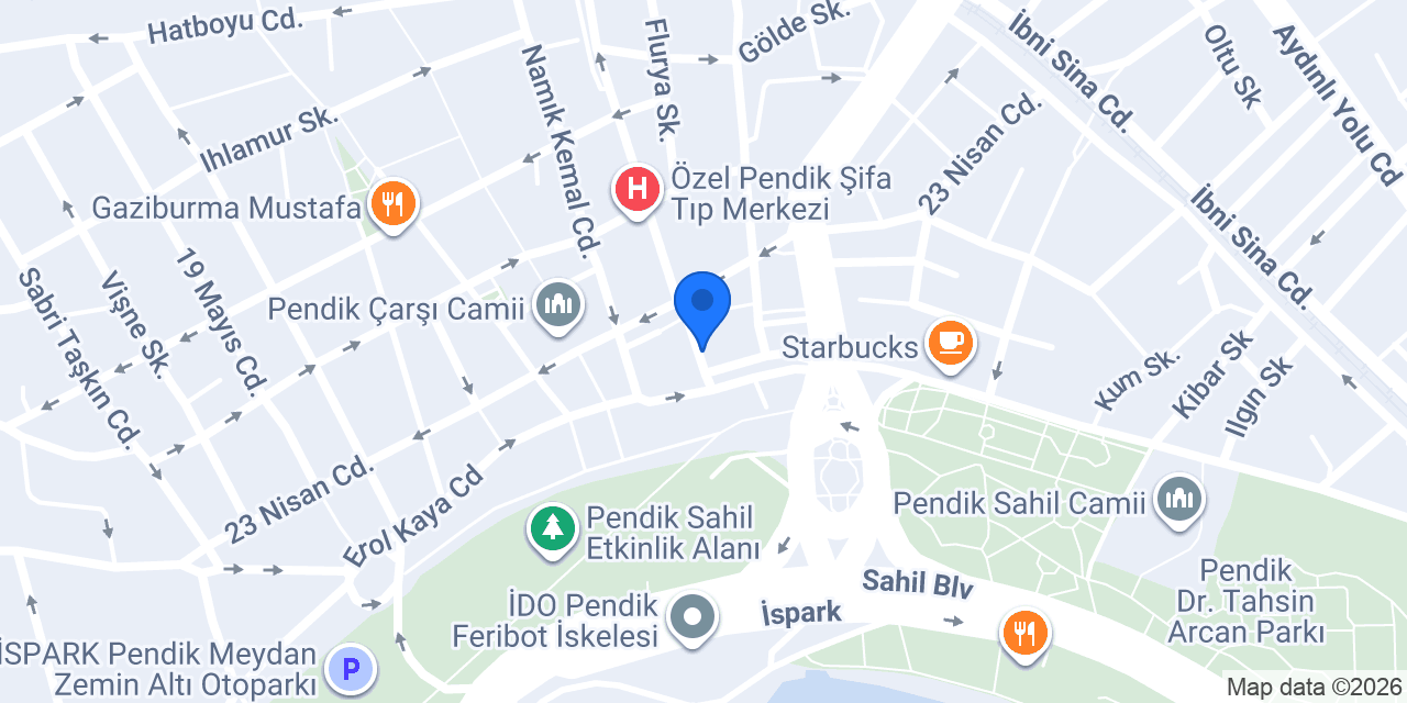Halkbank Pendik Sahil Şubesi konumu