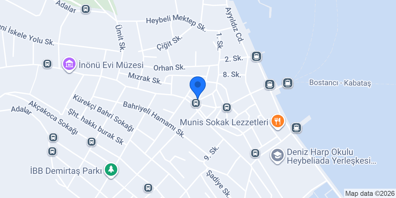İnsula Cafe Heybeliada konumu