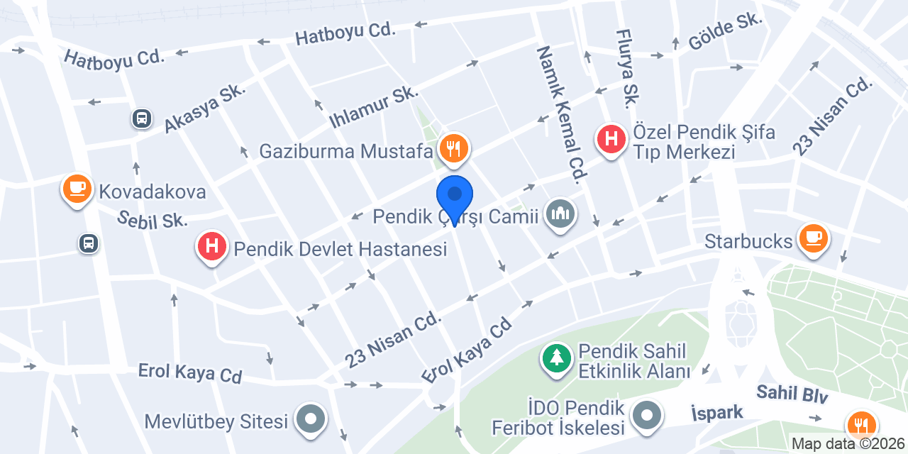 Pendik Tez Psikoteknik konumu