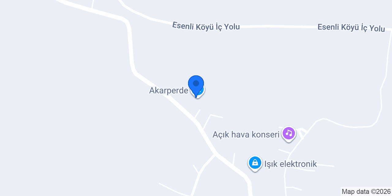 Akarperde konumu