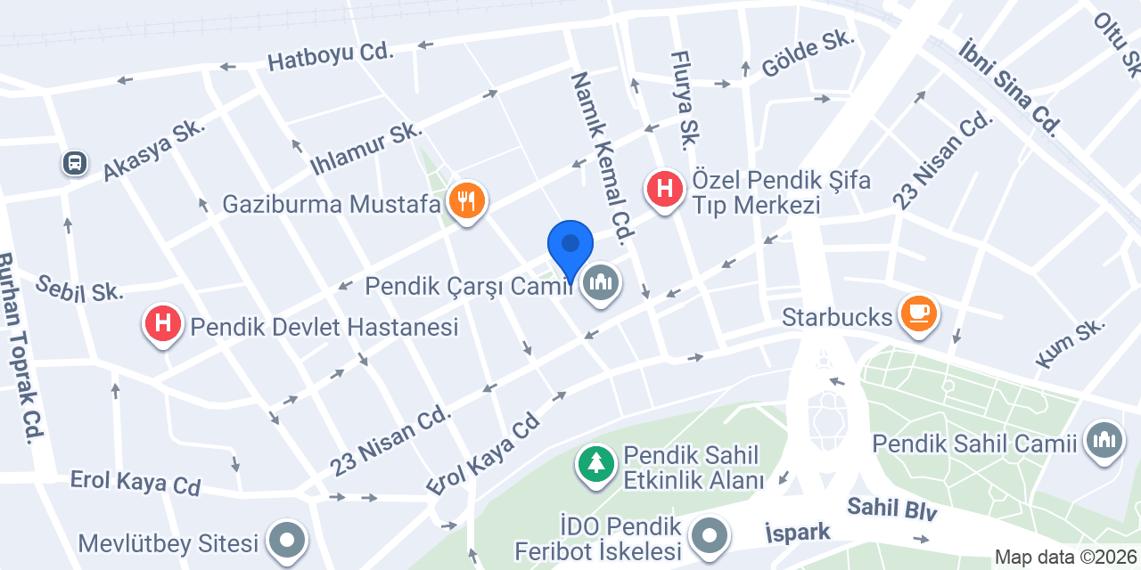 ING - Pendik Şubesi konumu