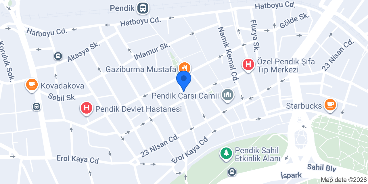 Emlak Katılım Pendik Şubesi konumu