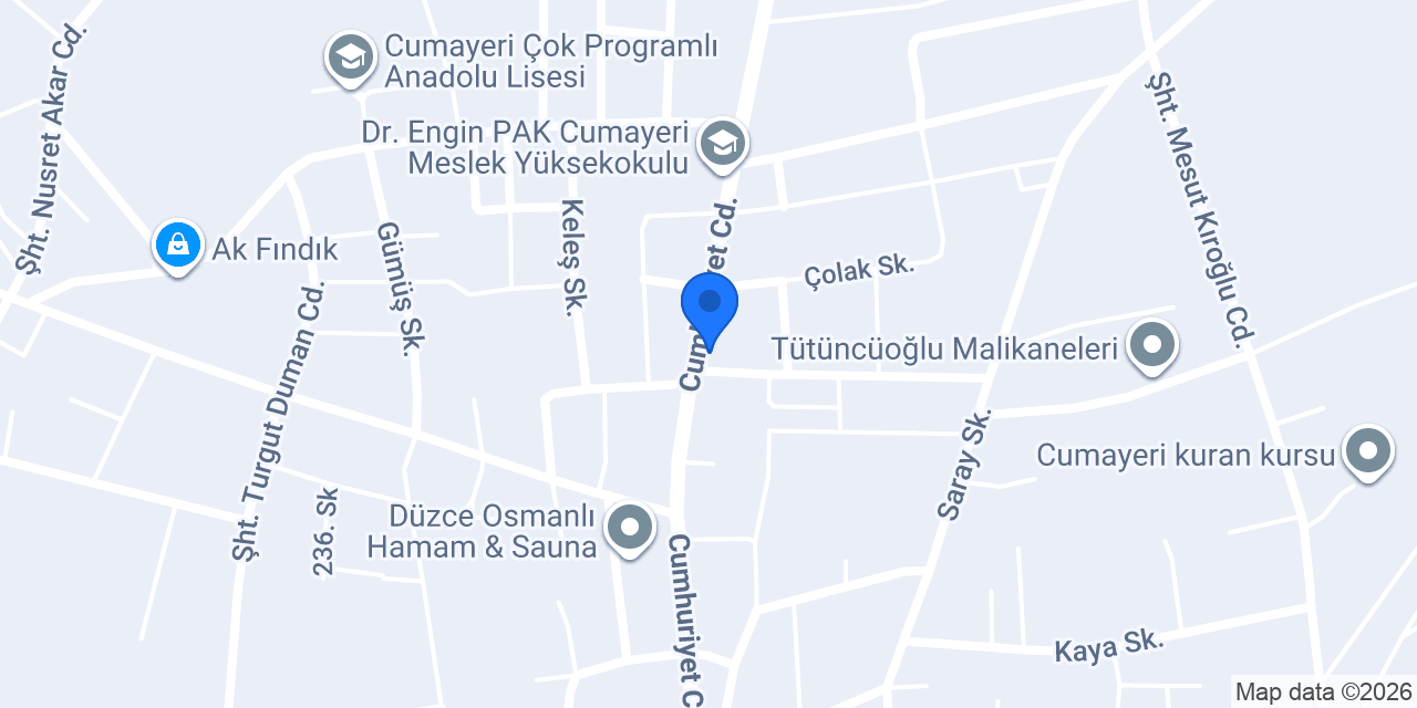 Kahramanoğulları Otomotiv konumu