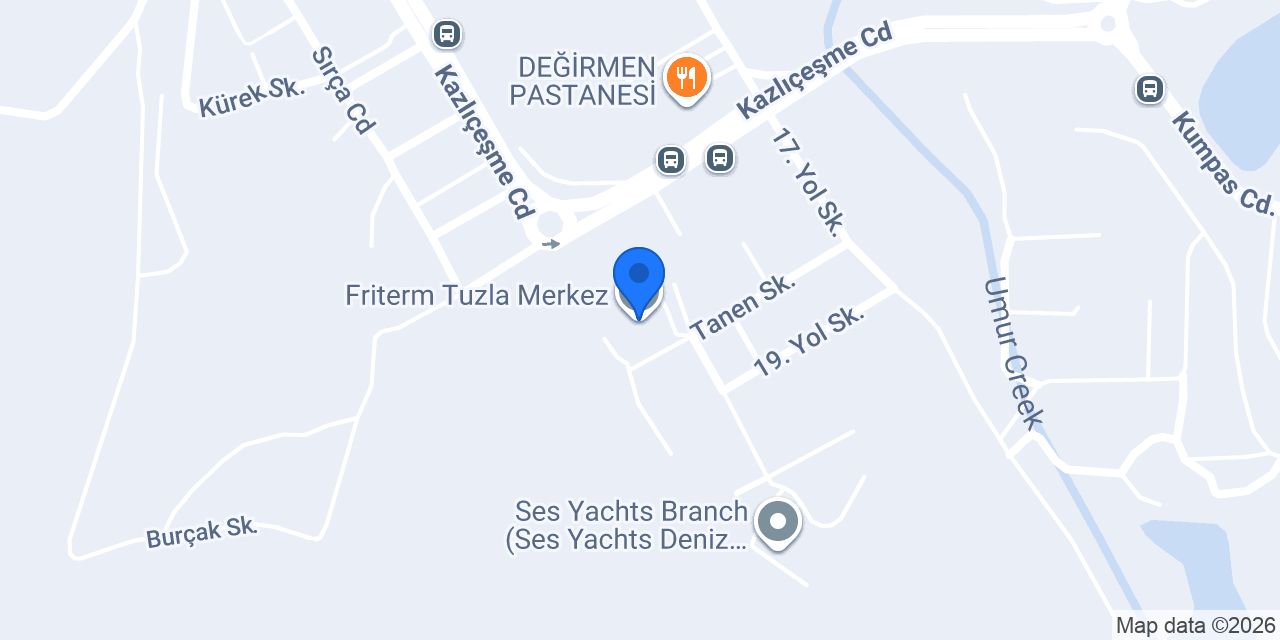 Friterm Tuzla Merkez konumu