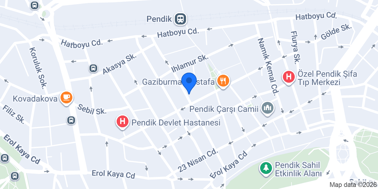 NO 19 PENDİK SUİTE OTEL konumu