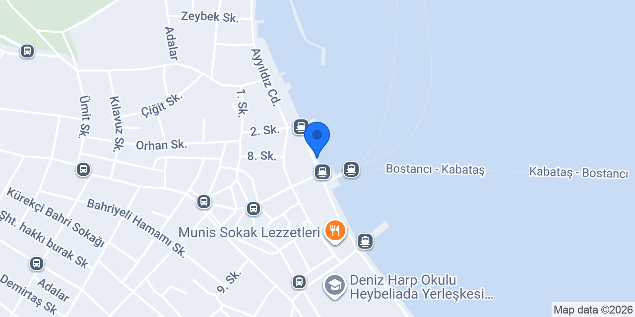 Heybeliada Barbayani Rakı Balık Restaurant konumu