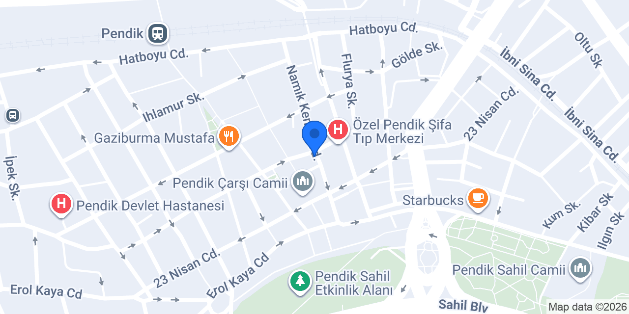 Fuat Optik Pendik konumu