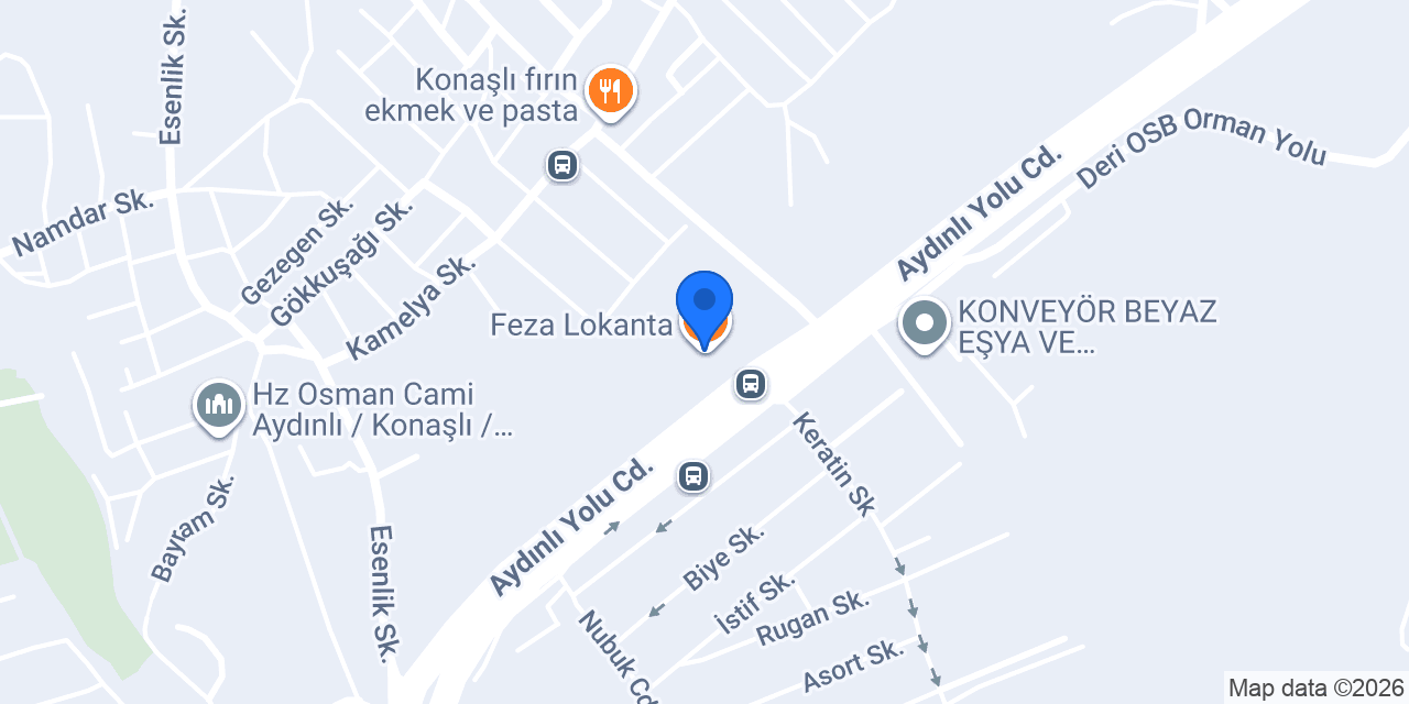 Feza Lokanta konumu