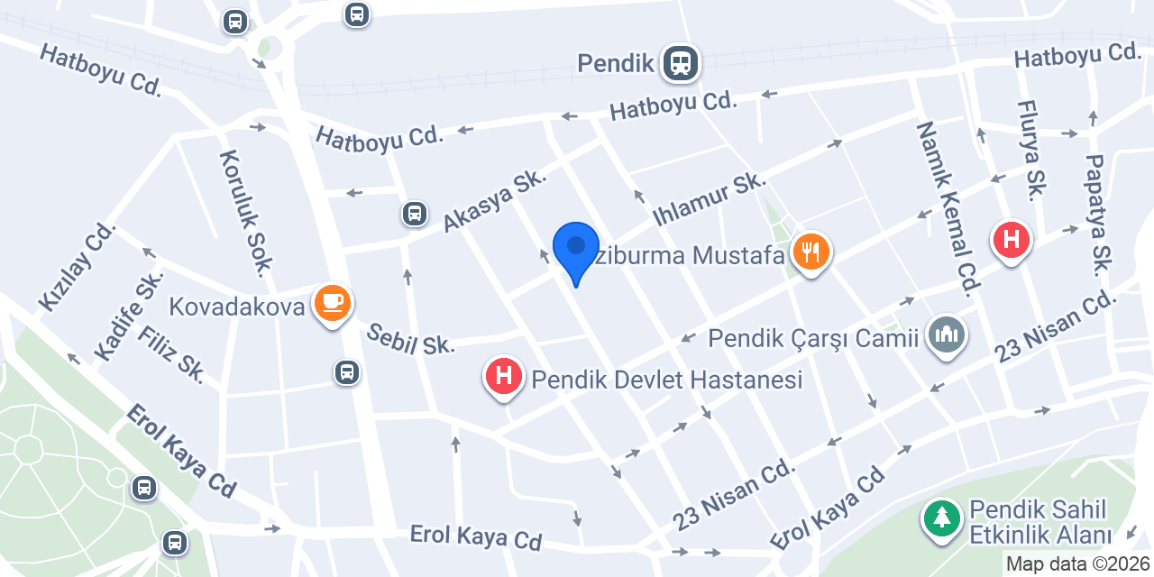 Pendik Otel konumu