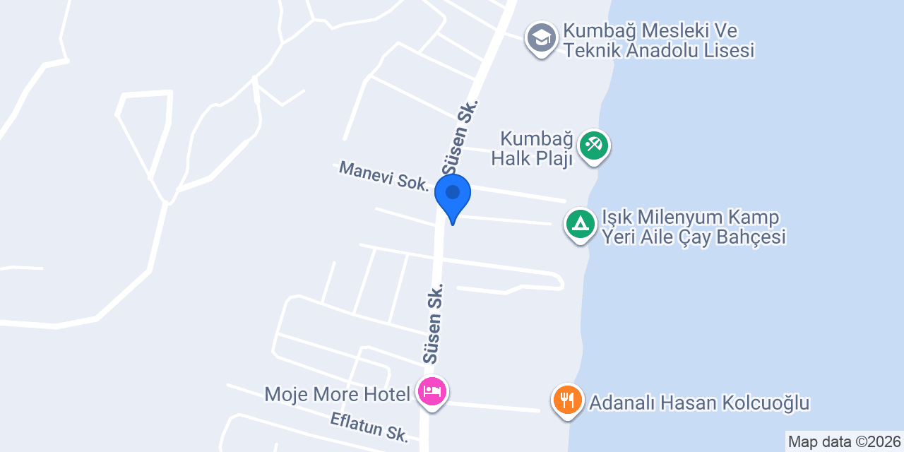 Kumbağ Otel konumu