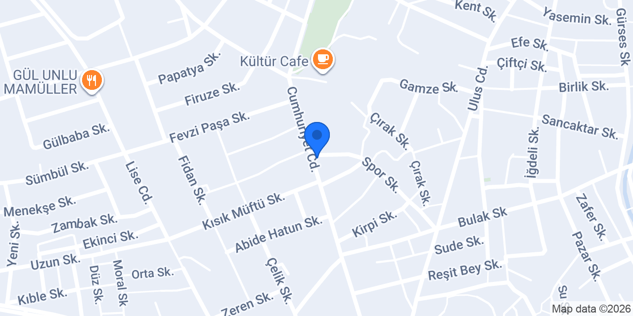 Stüdyo Yıldız konumu