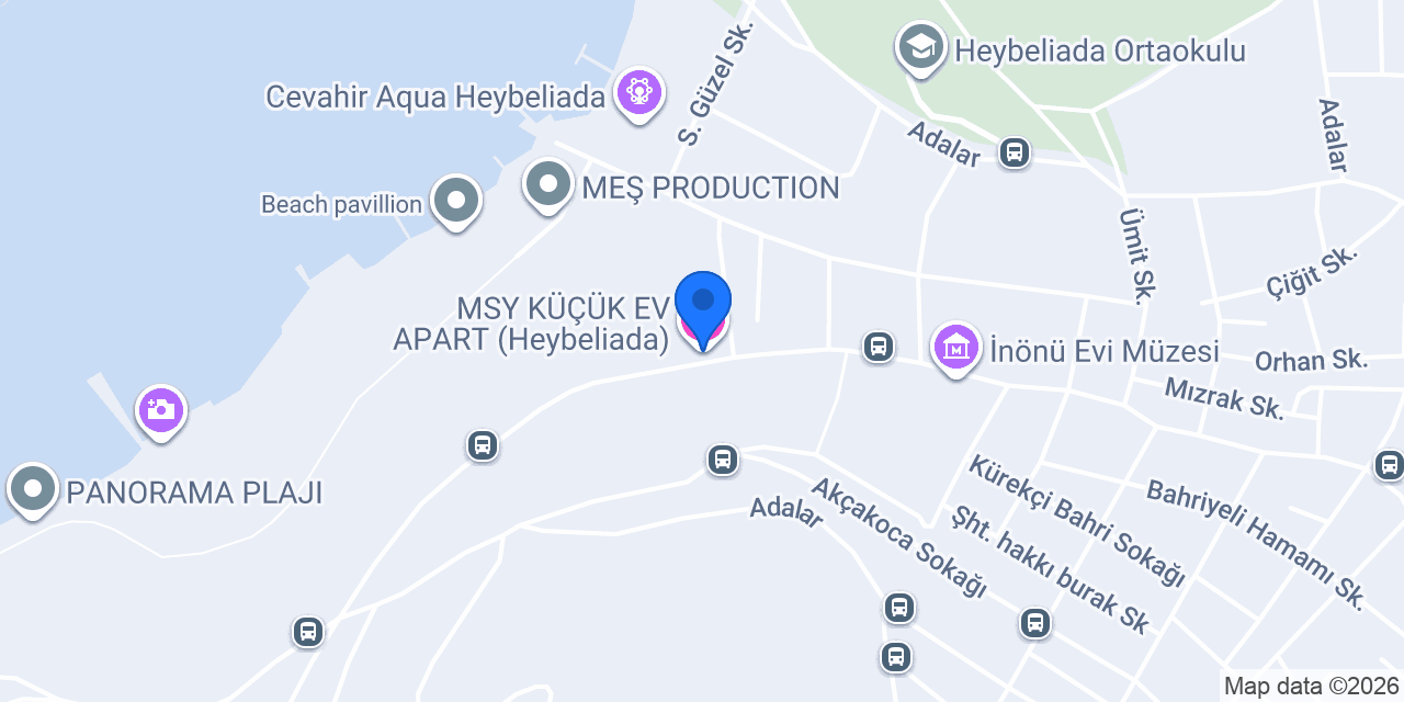 MSY KÜÇÜK EV APART (Heybeliada) konumu