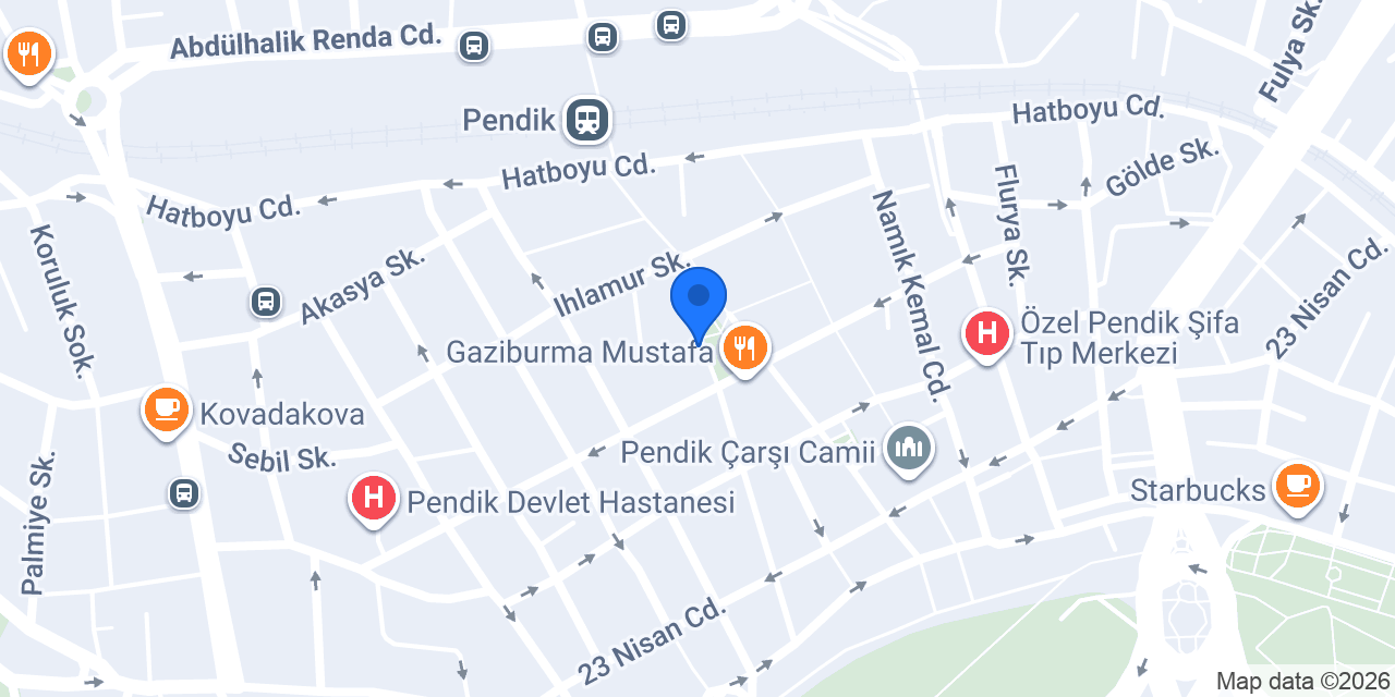 Garanti BBVA Pendik Şubesi konumu