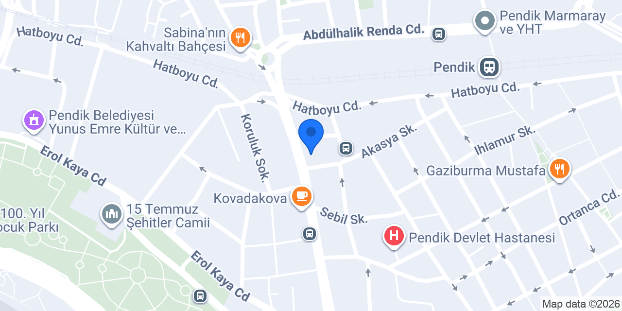 PENDİK METRO TURİZM konumu