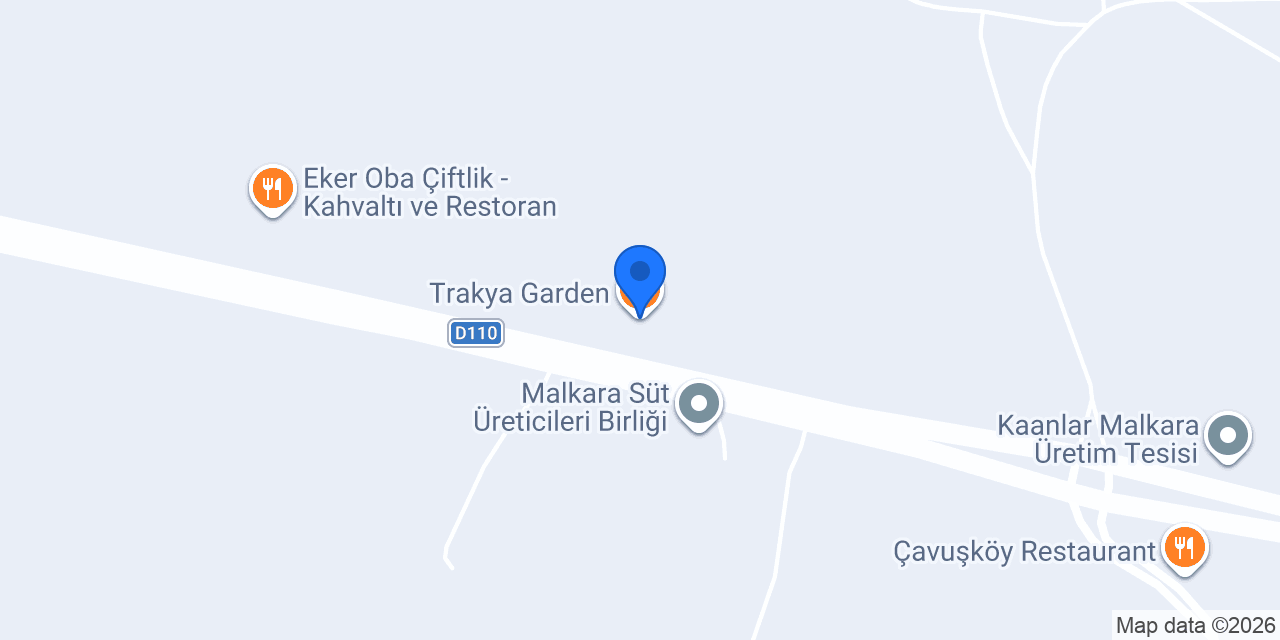 Trakya Garden konumu