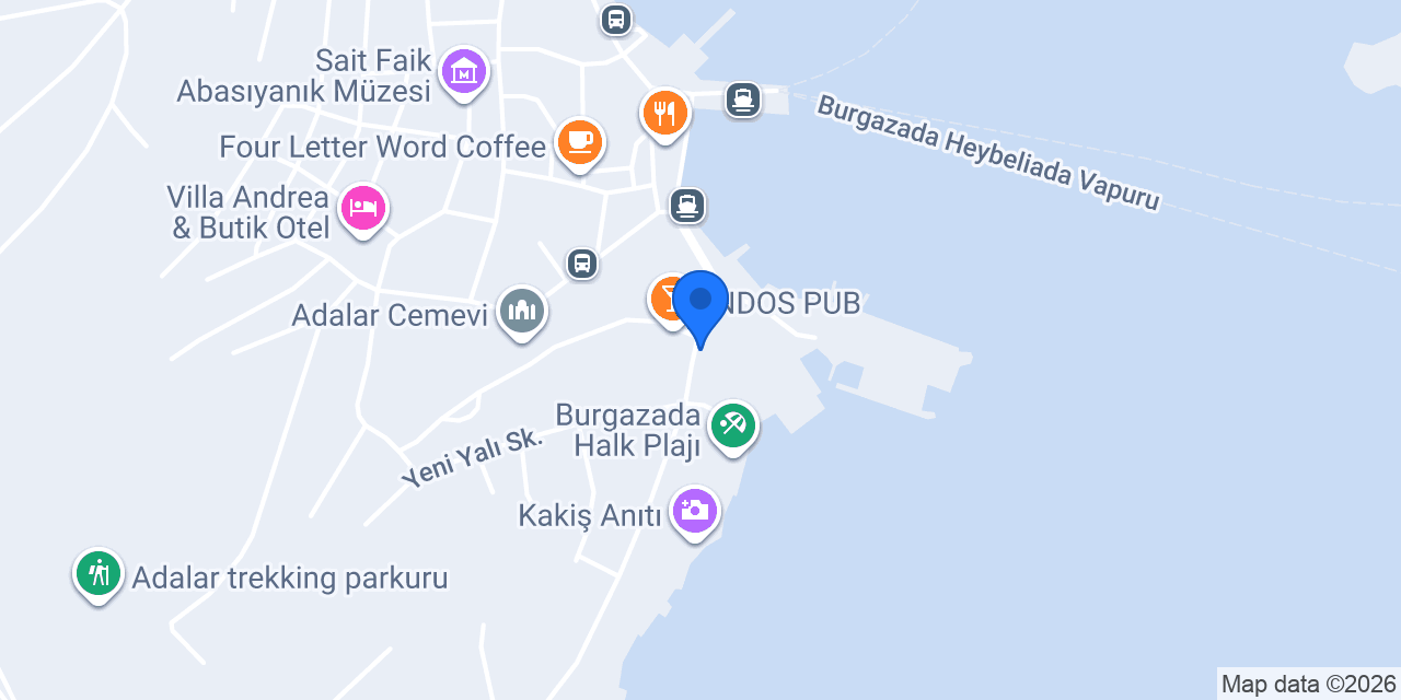 İGDAŞ Burgazada İşletme Birimi konumu