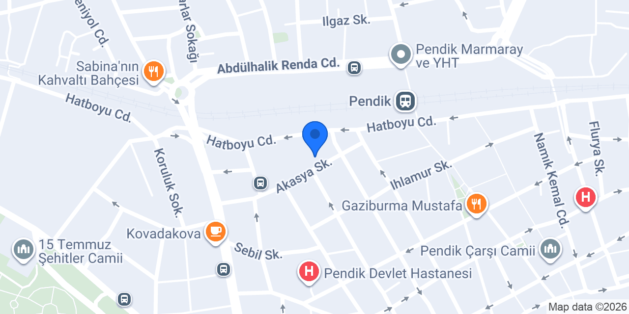 Ptt Pendik Şubesi konumu
