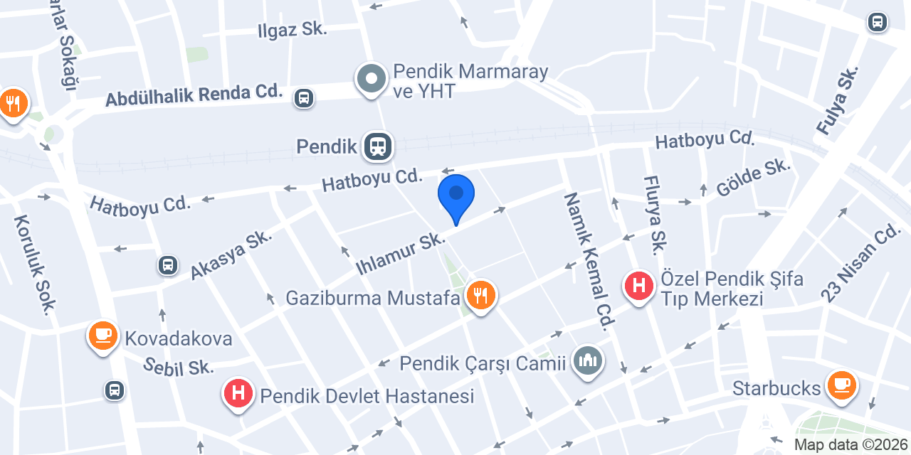 Yapı Kredi - Pendik Şubesi konumu