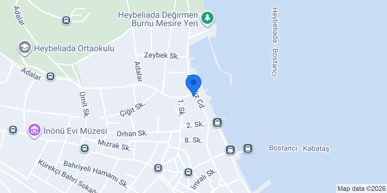 Misket Heybeliada konumu