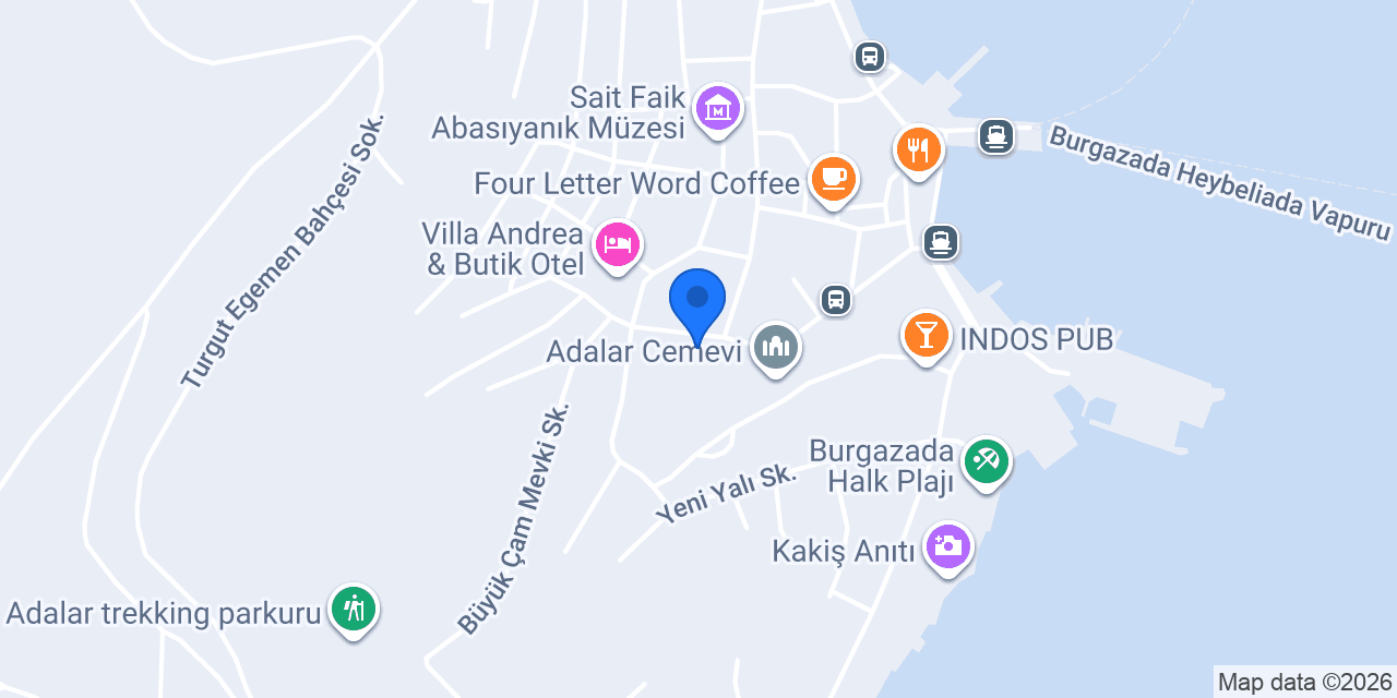 Burgazada Balkon konumu