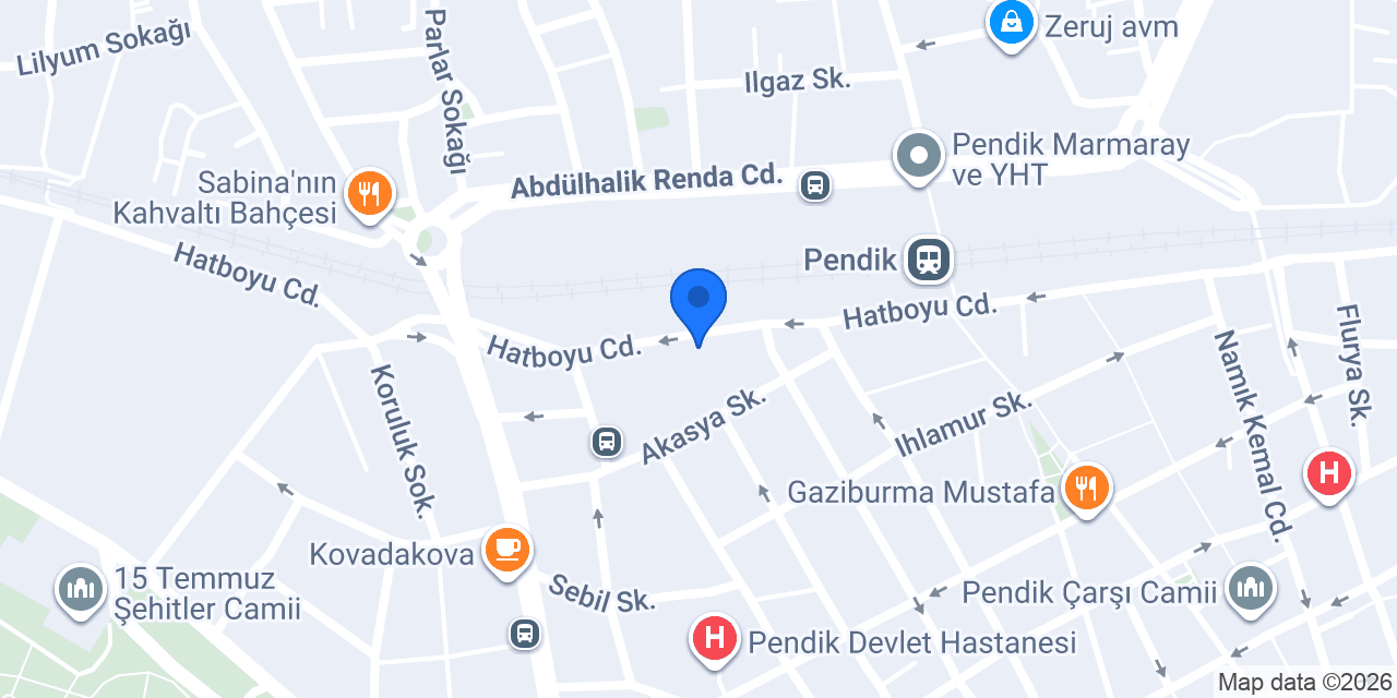 Pendik Uzmanlar Sürücü Kursu konumu