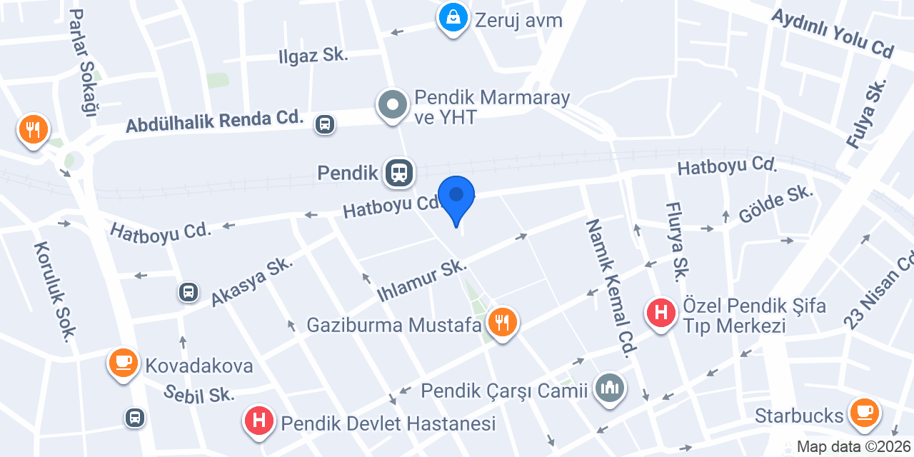 Kore'de Pendik konumu
