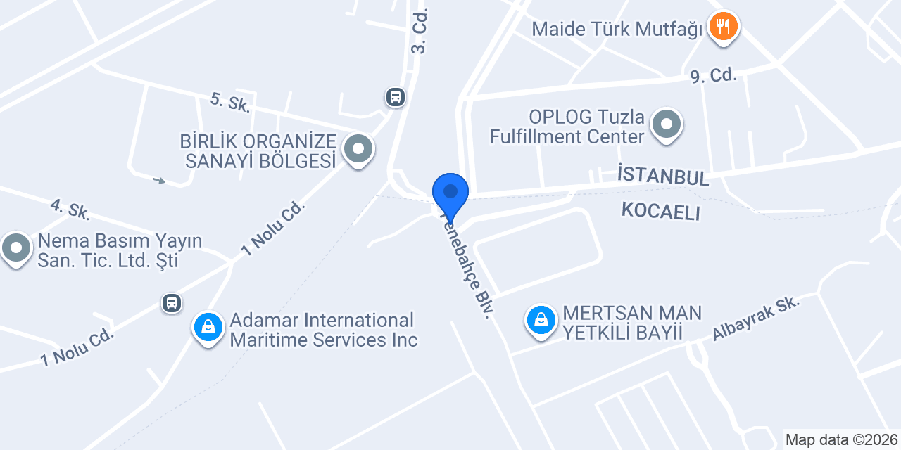 Altaş Arıtma İTOSB İşletmesi konumu
